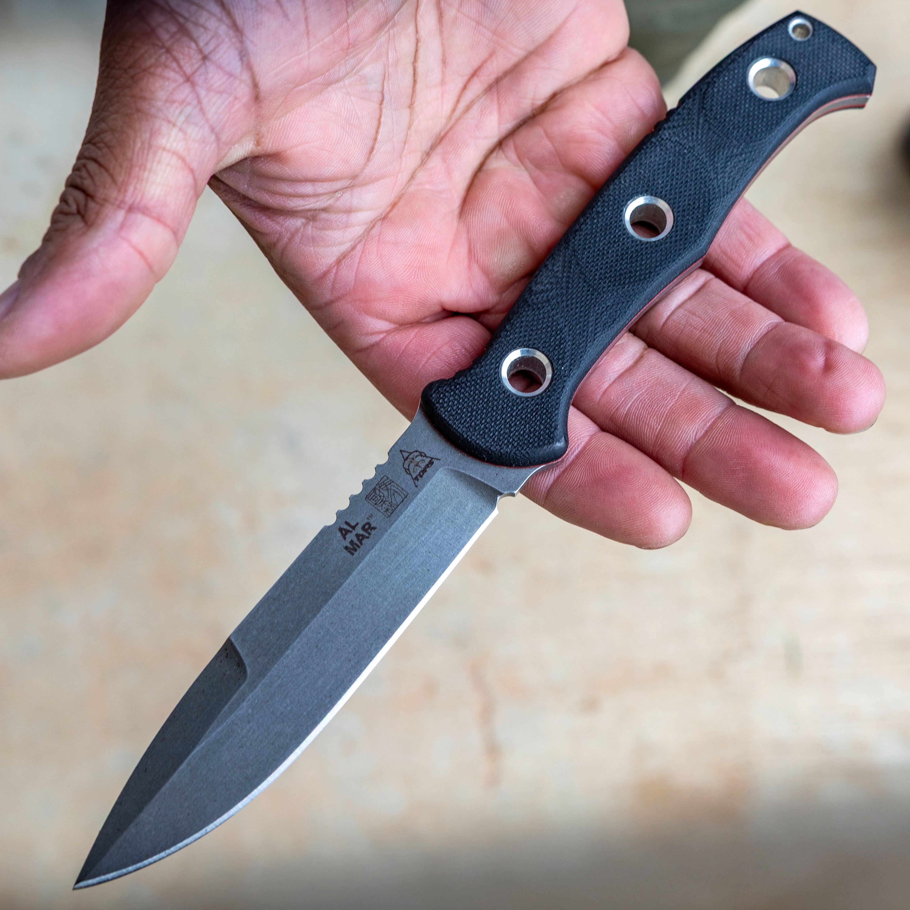 Al Mar Knives® & Tops Knives® Collab - SERE® Operator Knife – Made in the USA