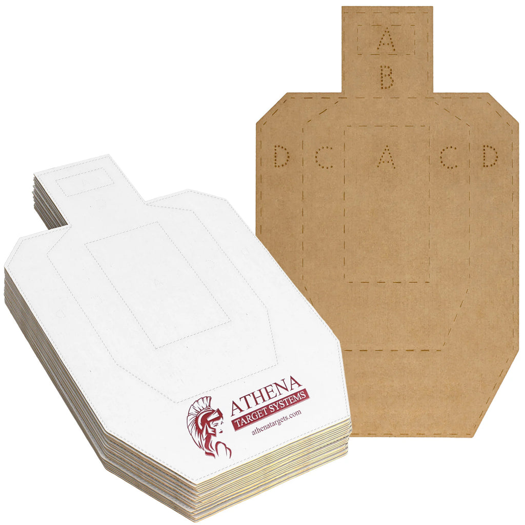 Athena Full-Size Competition Cardboard Targets – 20 Pack