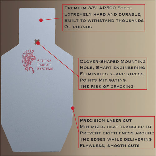 18" Single Hole Static Torso Target