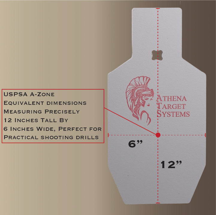 12" AR500 Single Hole Torso