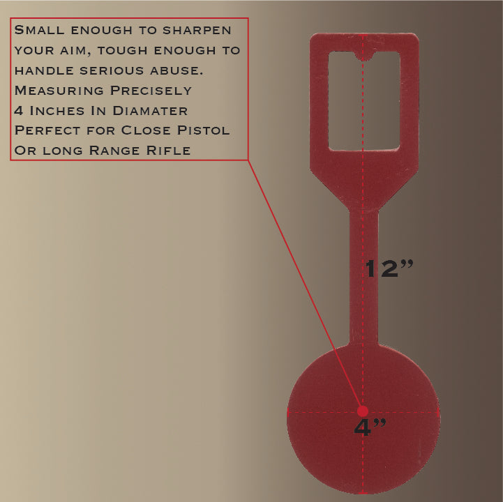 6" Gong With 4" Reactive Dangler and Universal Tpost Hanger