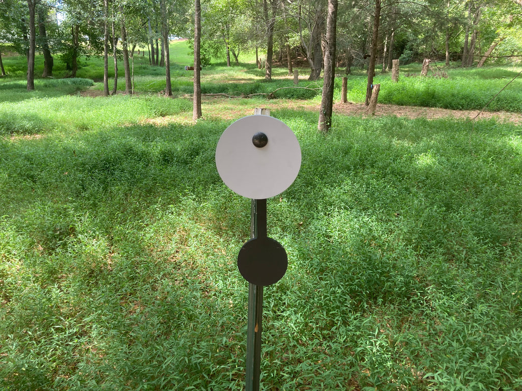 6" Gong With 4" Reactive Dangler and Universal Tpost Hanger