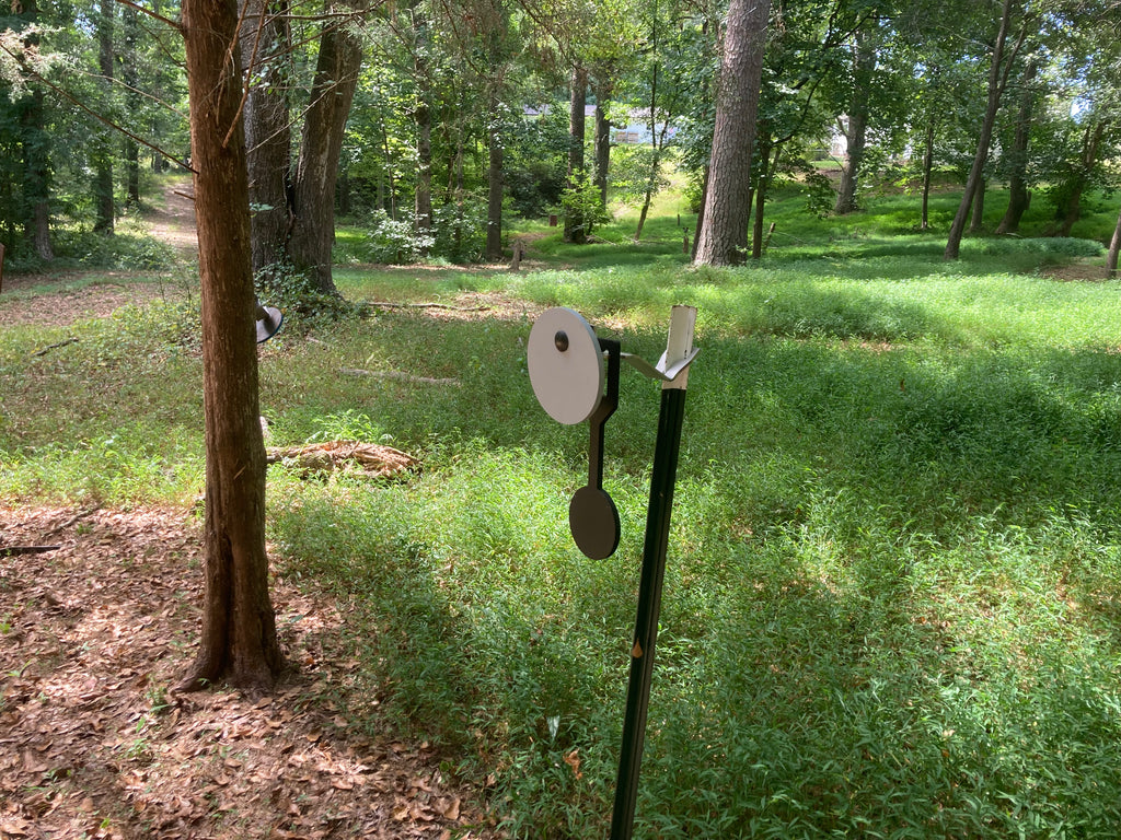 6" Gong With 4" Reactive Dangler and Universal Tpost Hanger