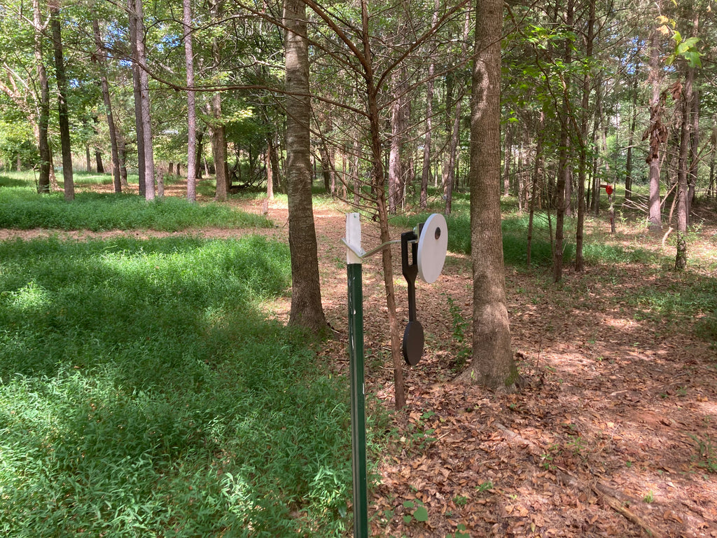 6" Gong With 4" Reactive Dangler and Universal Tpost Hanger