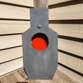 20" Single Hole Dynamic Bullseye Torso Target with Dynamic T-Post Hanger.