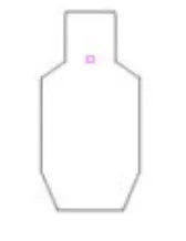 20" Single Hole Static Torso Target