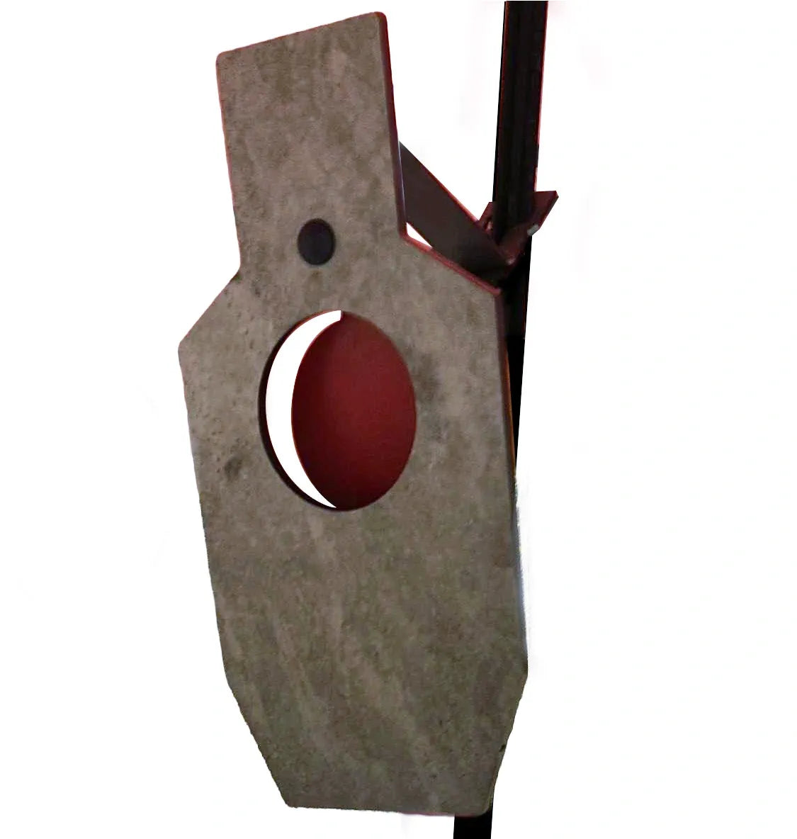 20" Single Hole Dynamic Bullseye Torso Target with Dynamic T-Post Hanger.